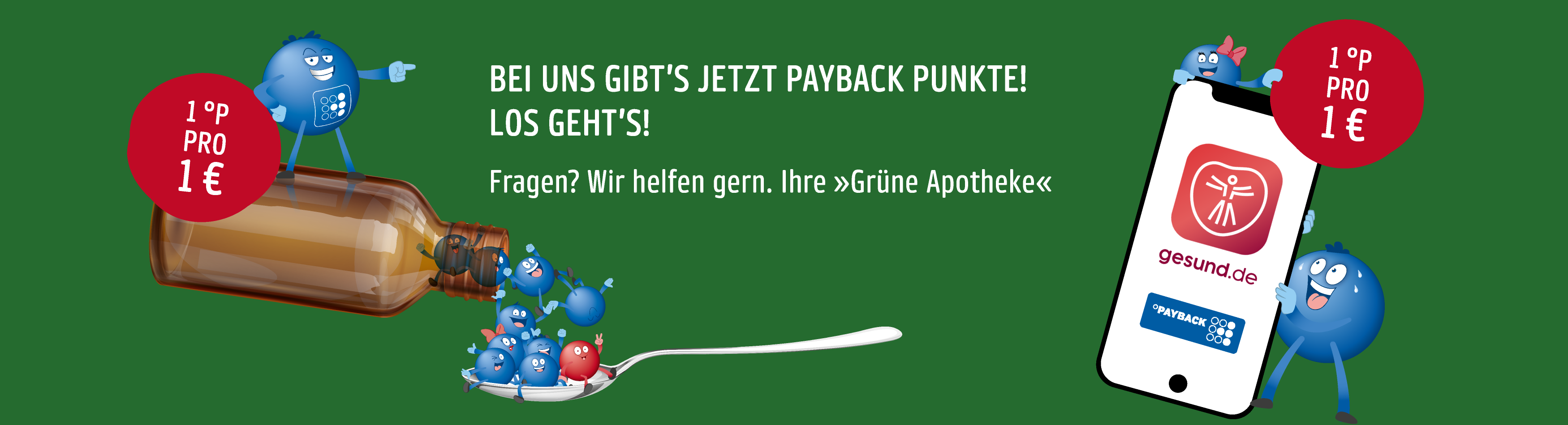 Payback gibt es auch in der grüne Apothele Kranz in Prenzlau